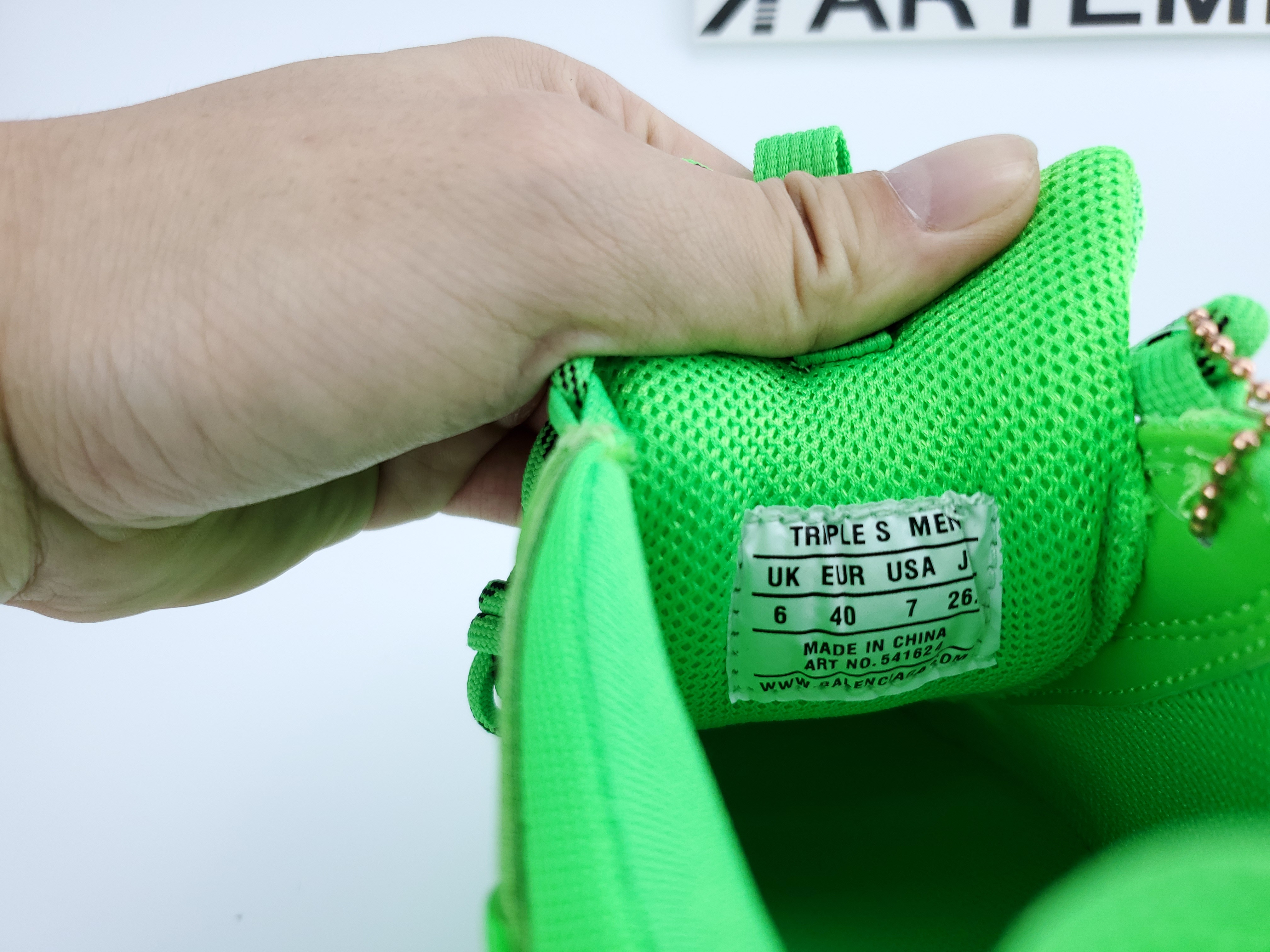Balenciga Triple S Neon Green