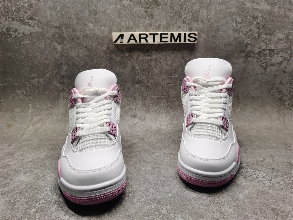 UA Air Jordan 4 Retro White Pink