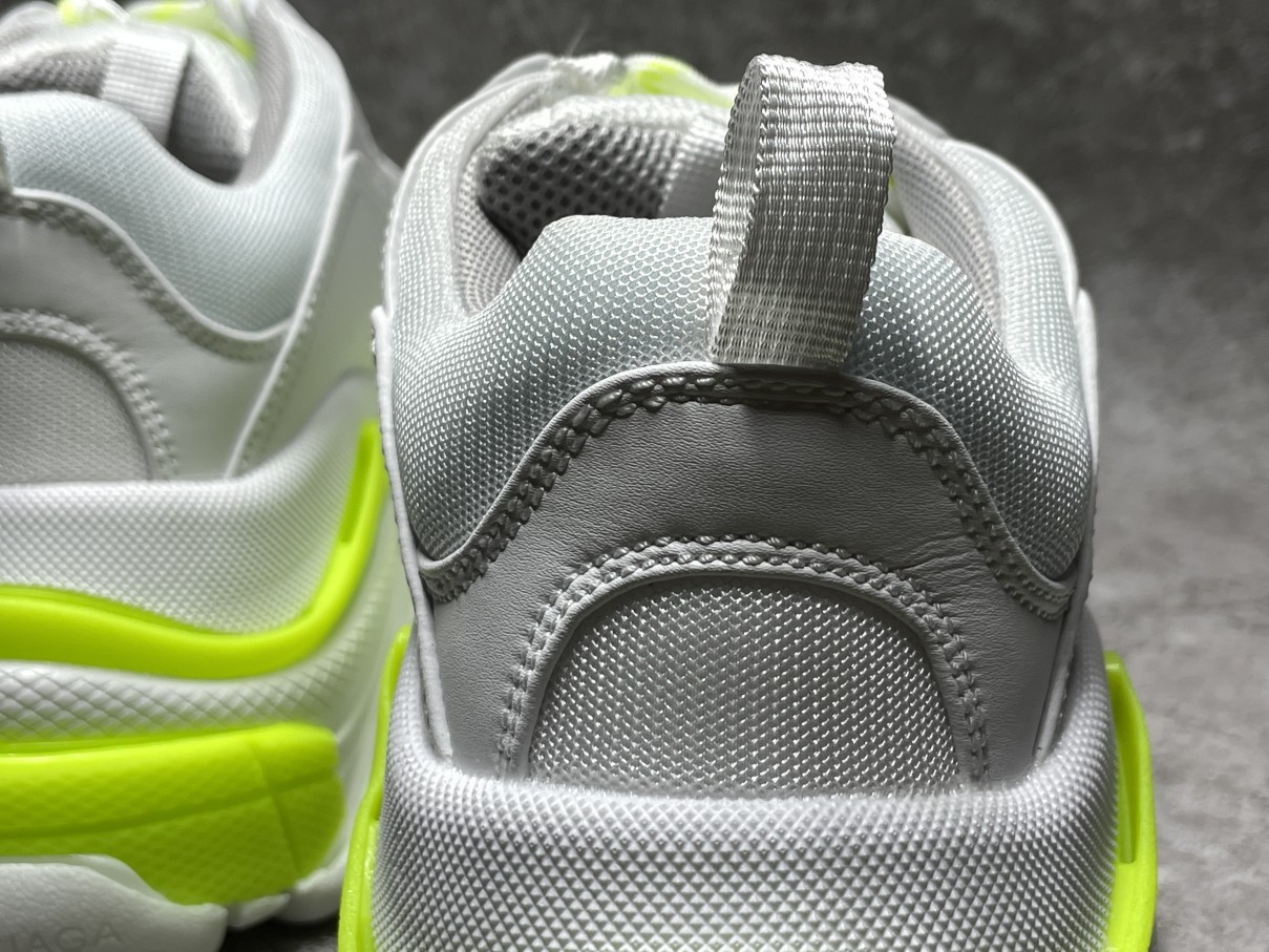Balenciga Triple S White Fluo Yellow