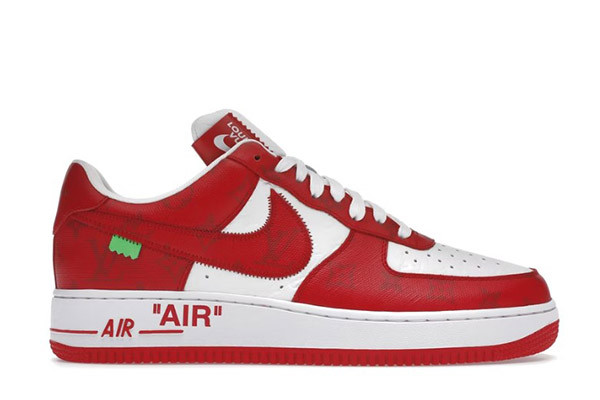 1V x Air Force 1 Low By Virgil Abloh White Red
