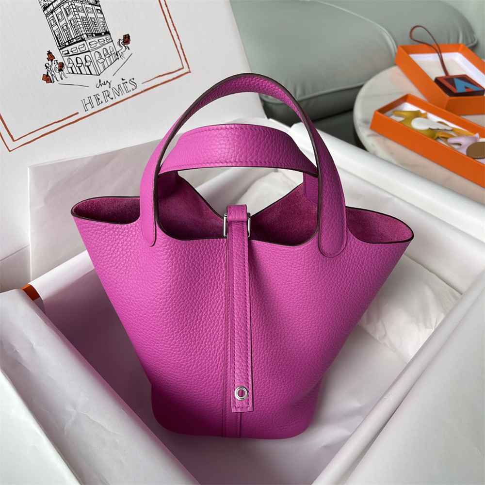 Hermès Picotin 18cm fluorescent purple without original box