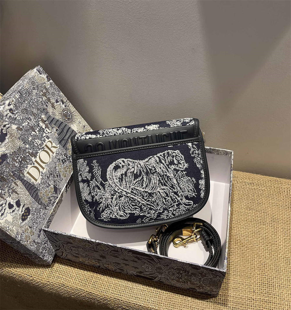 medium D*or bobby bag white black D*or oblique jacquard