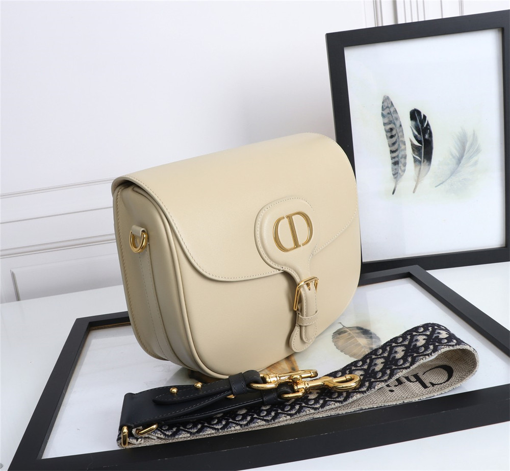 large D*or bobby bag beige box calfskin