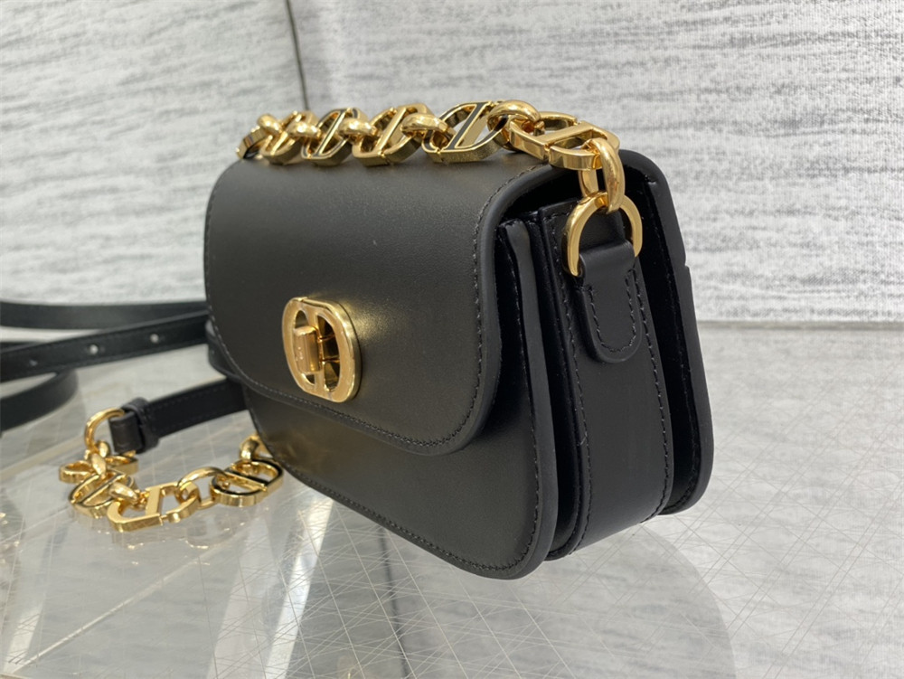 SMALL 30 MONTAIGNE AVENUE BAG black Box Calfskin