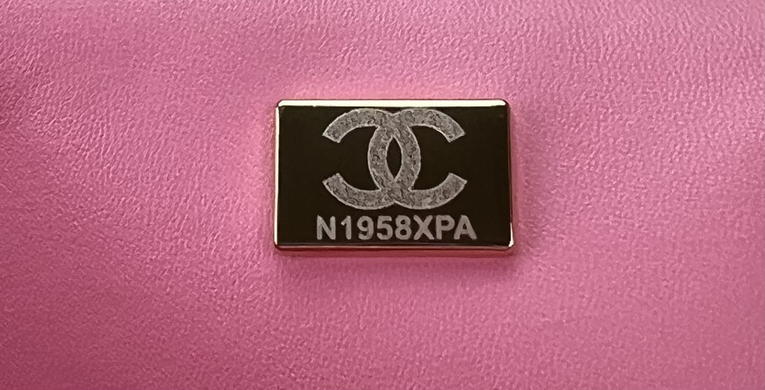 Ch*el mini classic 11.12 handbag tweed & gold-tone metal 4.7 × 7.8 × 2.3 in