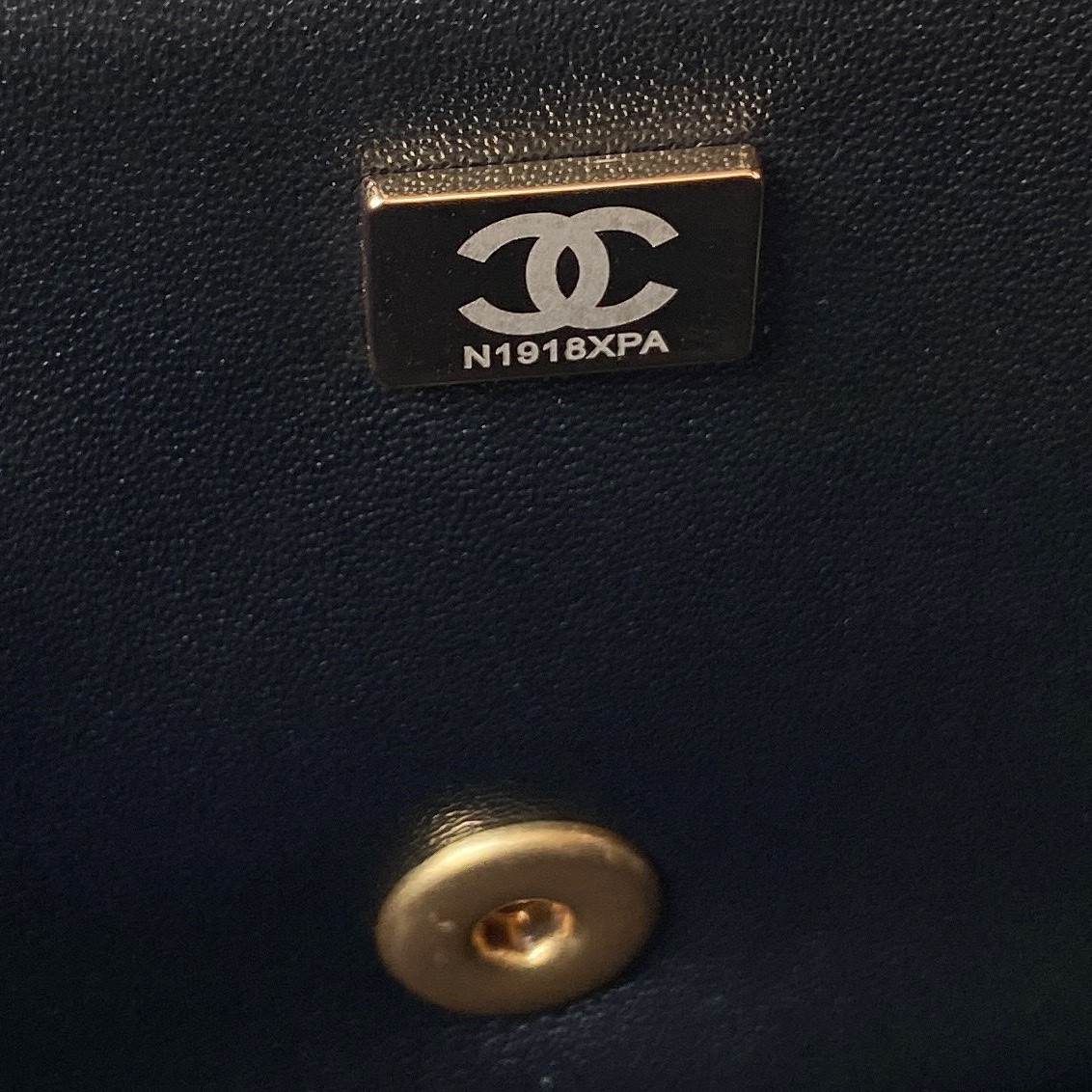 Ch*el mini classic handbag with top handle 12 × 20 × 6 cm